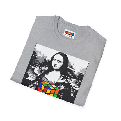 Mona Lisa Art  - Rubik's Cube Art Unisex Graphic Softstyle T-Shirt