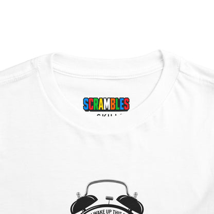 Wake Up  - Rubik's Cube Art Toddler Short Sleeve T-Shirt