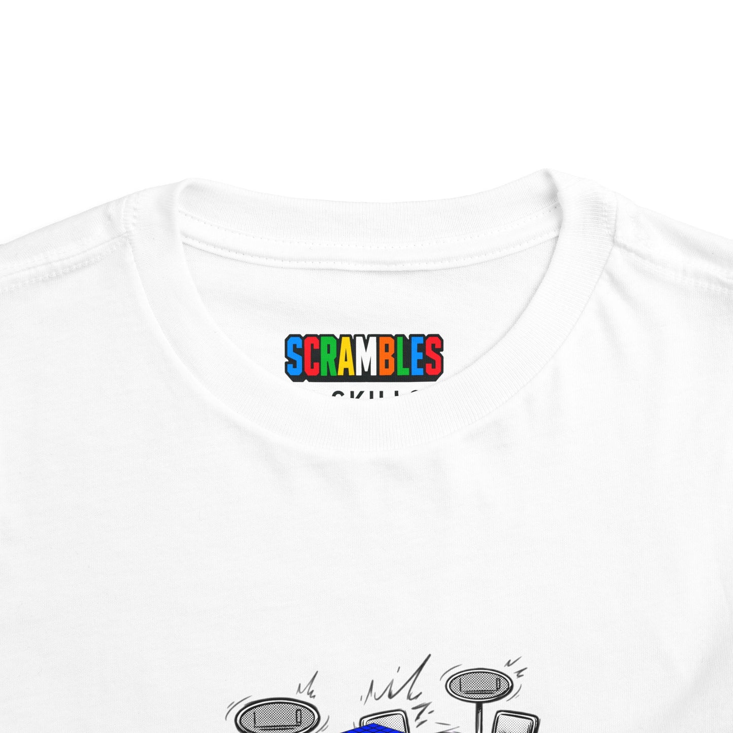 5x5 Blind Comp Day - Rubik's Cube Art  Toddler Short Sleeve T-Shirt