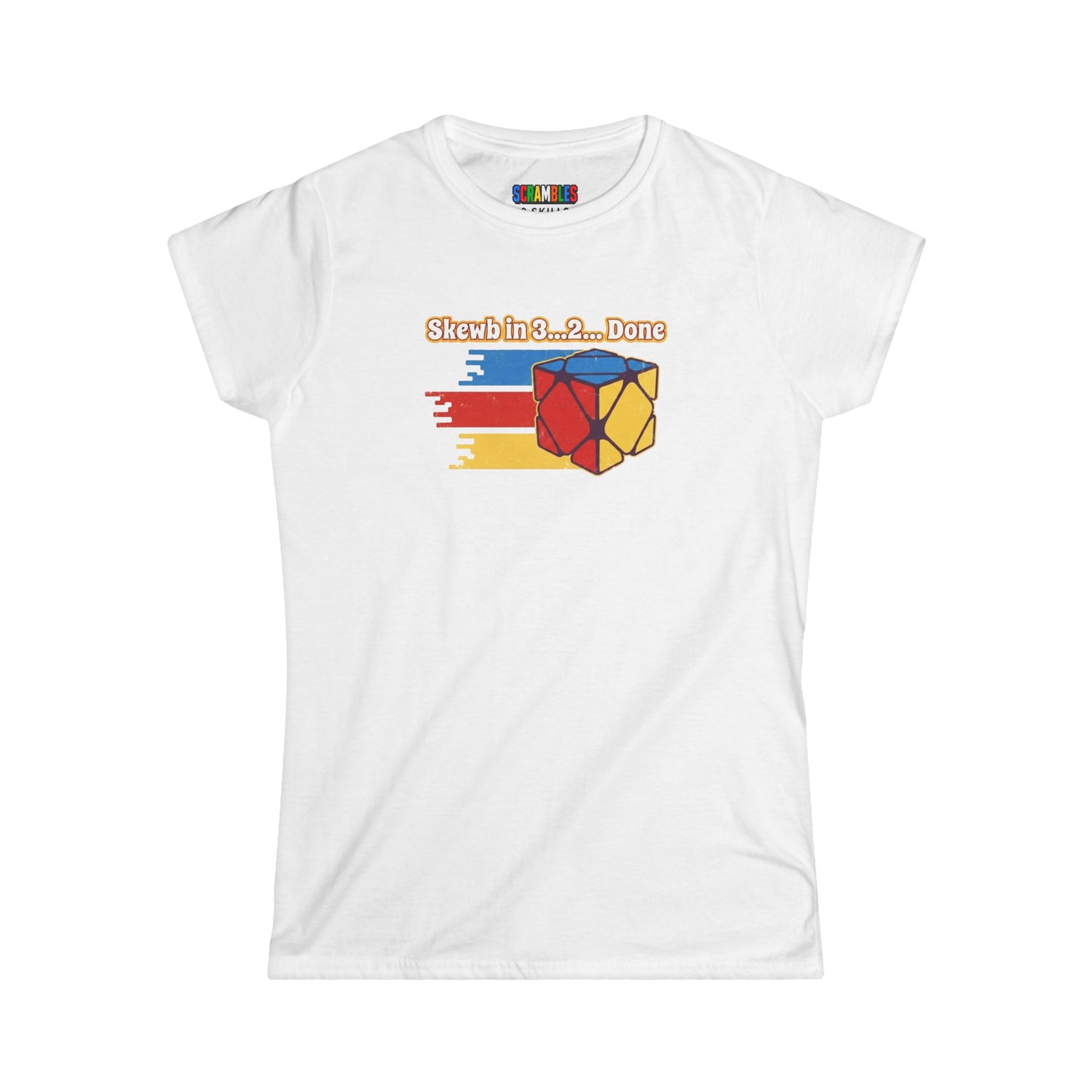 Skewb Done Rubiks Cube Art Women's Softstyle T-Shirt