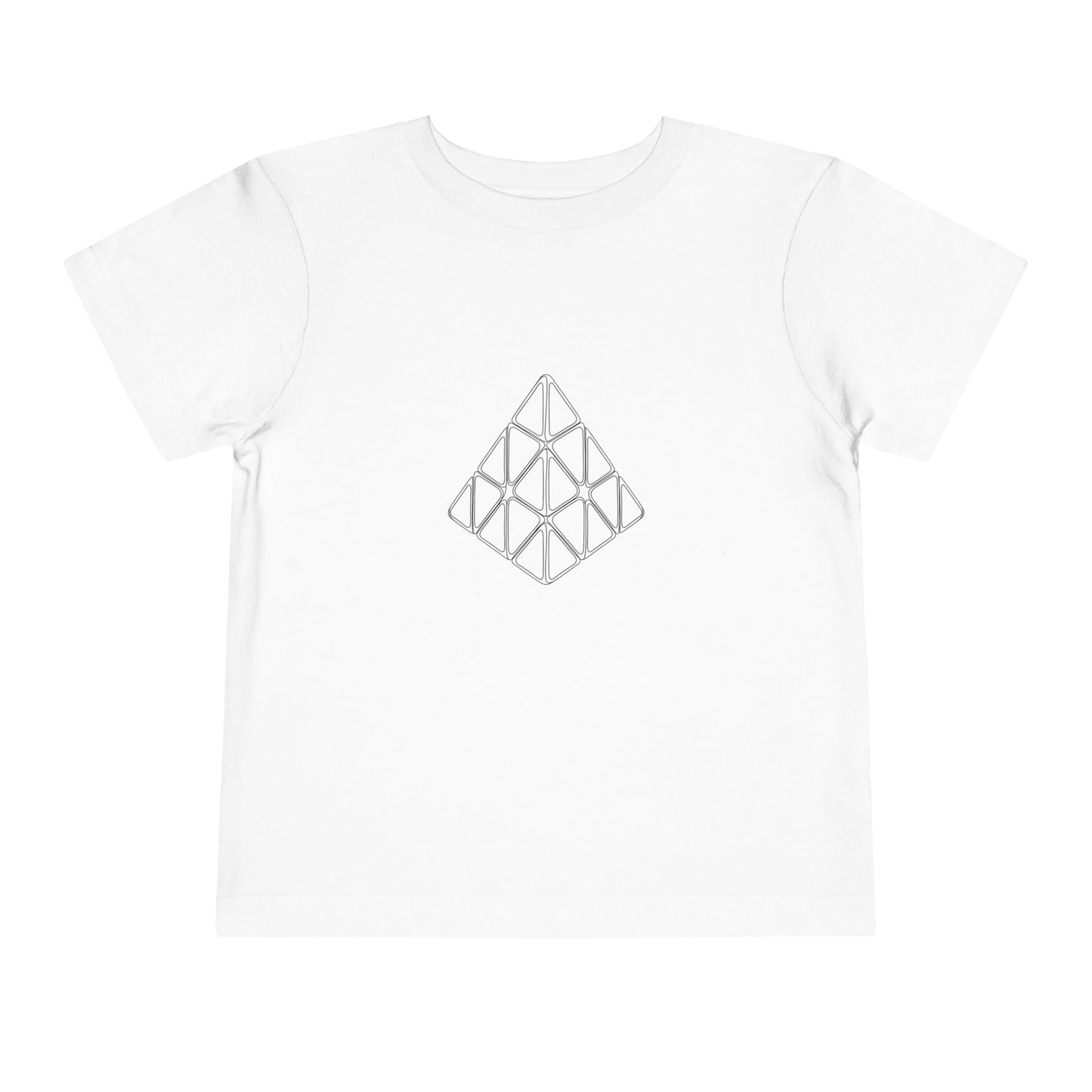 Pyraminx Doodle  - Rubik's Cube Art Toddler Short Sleeve T-Shirt