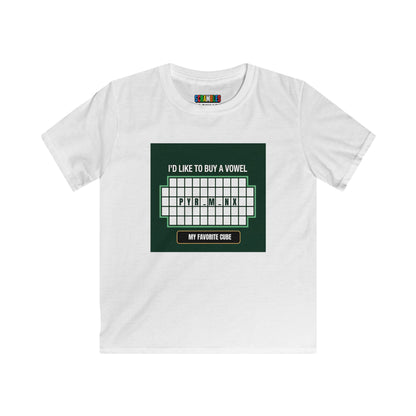 Pyraminx Vowel  - Rubik's Cube Art Kids Softstyle Tee