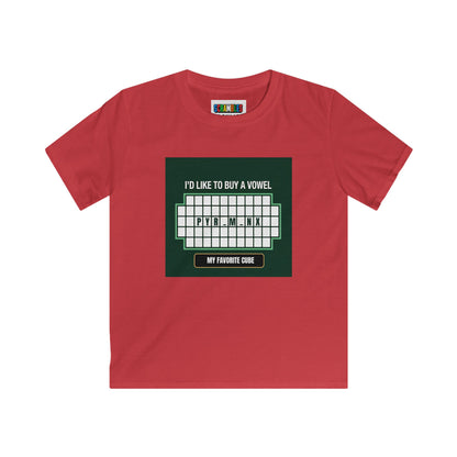 Pyraminx Vowel  - Rubik's Cube Art Kids Softstyle Tee