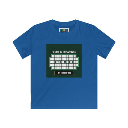 Pyraminx Vowel  - Rubik's Cube Art Kids Softstyle Tee