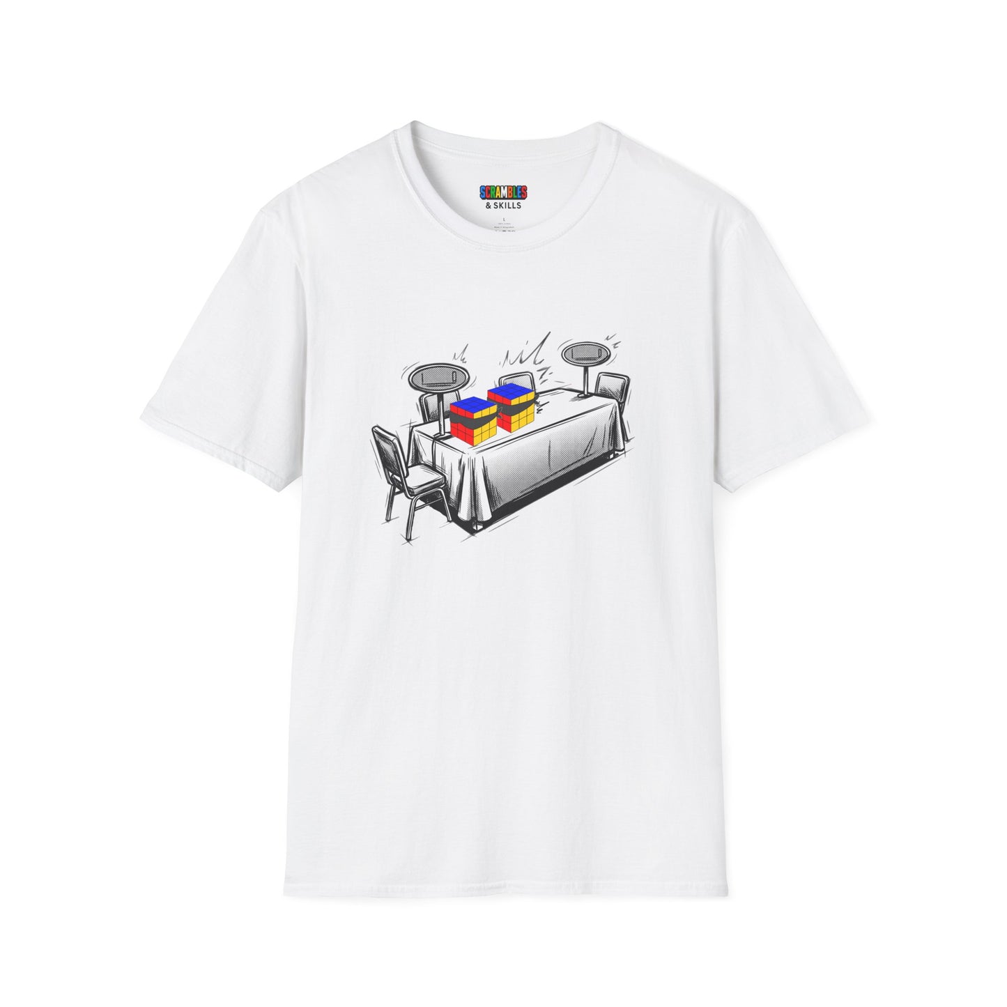 3x3 Multi Blind Comp Day Unisex Graphic Softstyle T-Shirt