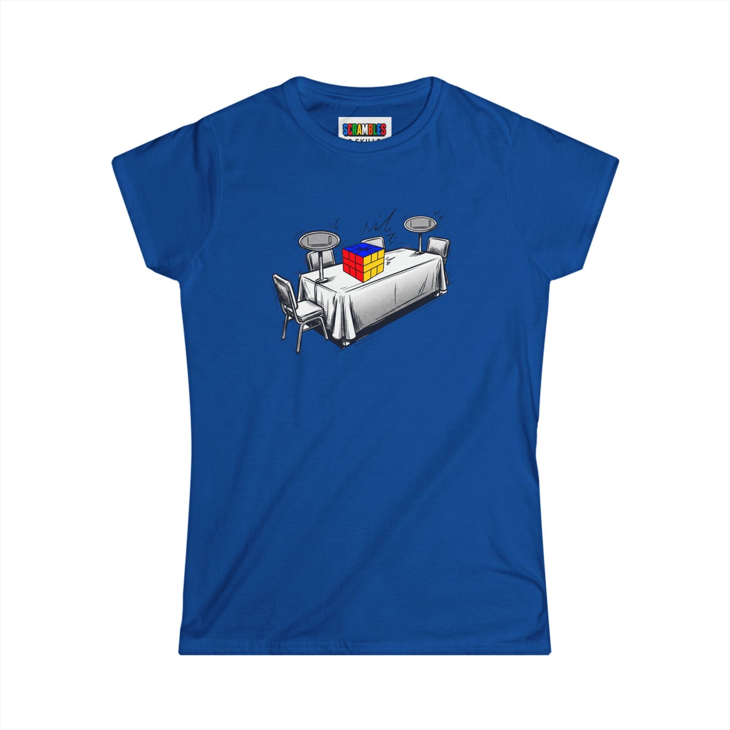 Square 1 Comp Day - Rubik's Cube Art  Women's Softstyle T-Shirt