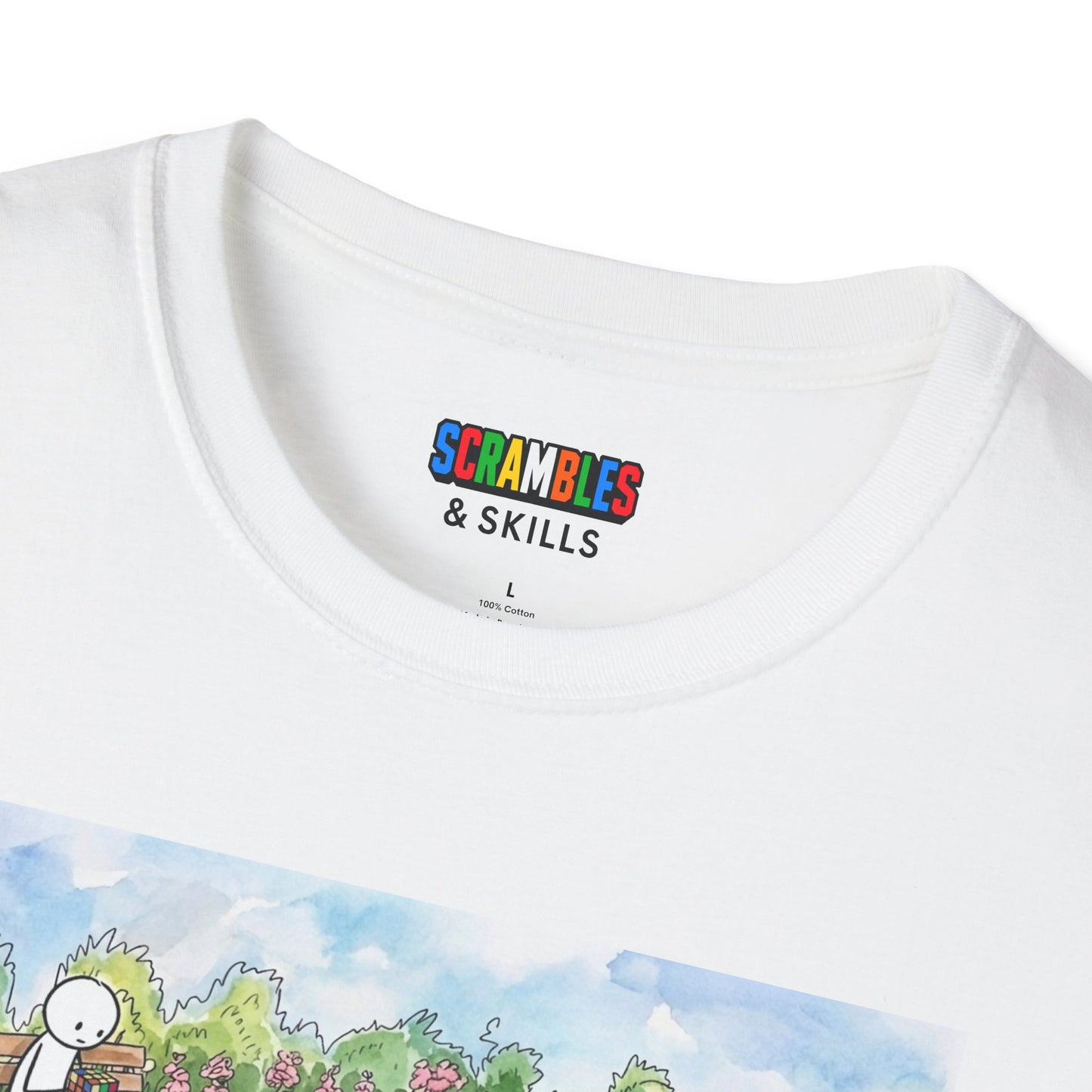 Garden Watercolor Unisex Graphic Softstyle T-Shirt