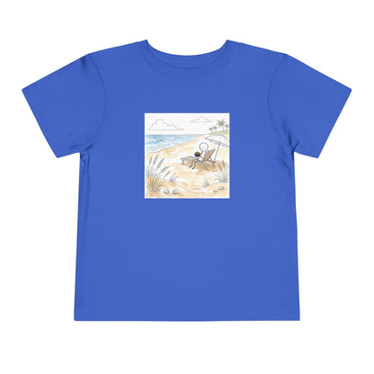 Beach Watercolor - Rubik's Cube Art  Toddler Short Sleeve T-Shirt