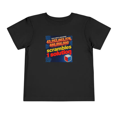 One Solution - Rubik's Cube Art  Toddler Short Sleeve T-Shirt