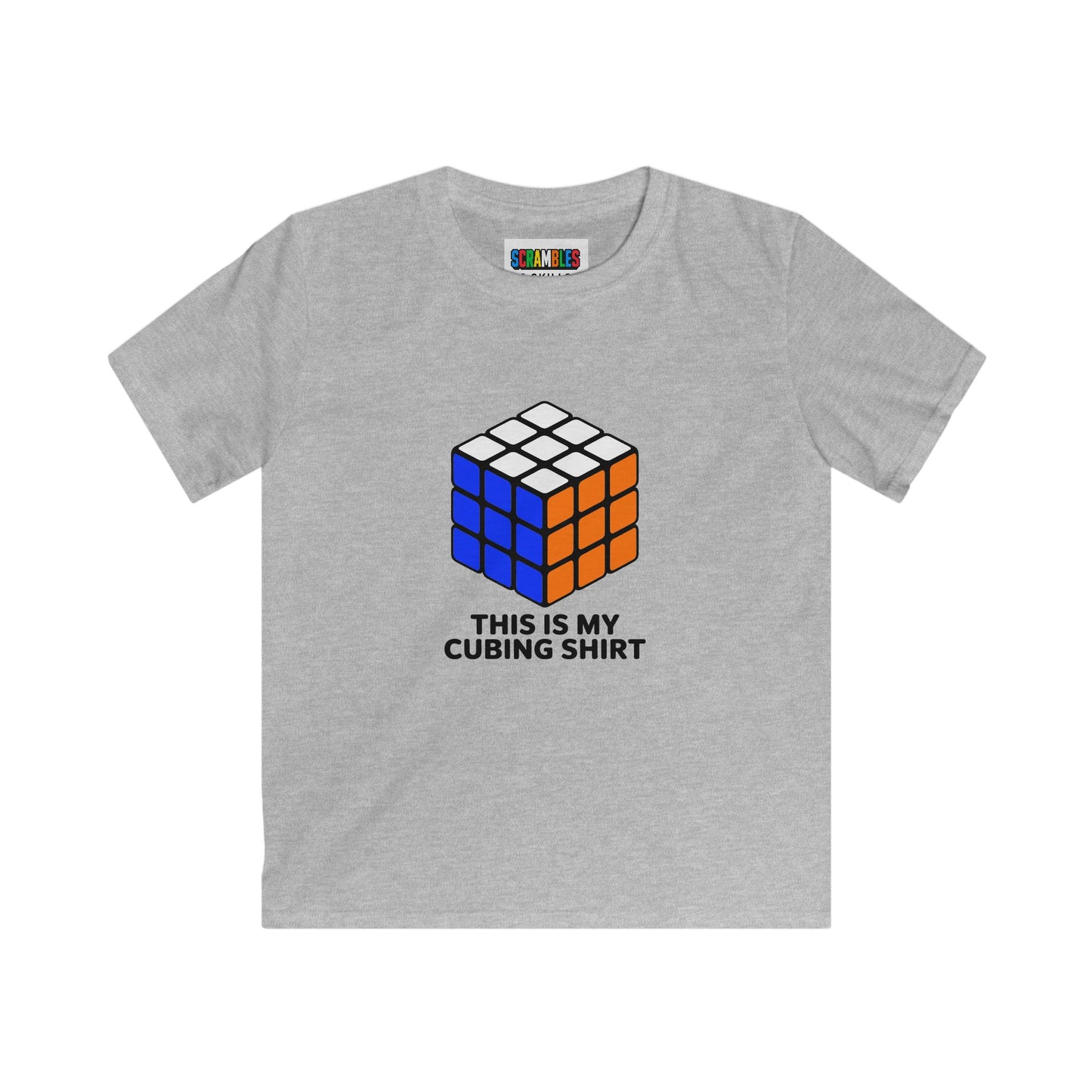 This Is My Cubing Shirt  - Rubik's Cube Art Kids Softstyle Tee