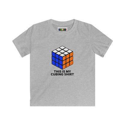This Is My Cubing Shirt  - Rubik's Cube Art Kids Softstyle Tee