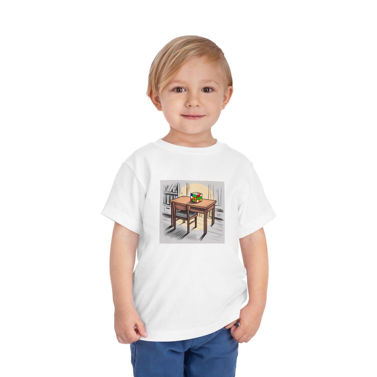 Late Night - Rubik's Cube Art  Toddler Short Sleeve T-Shirt