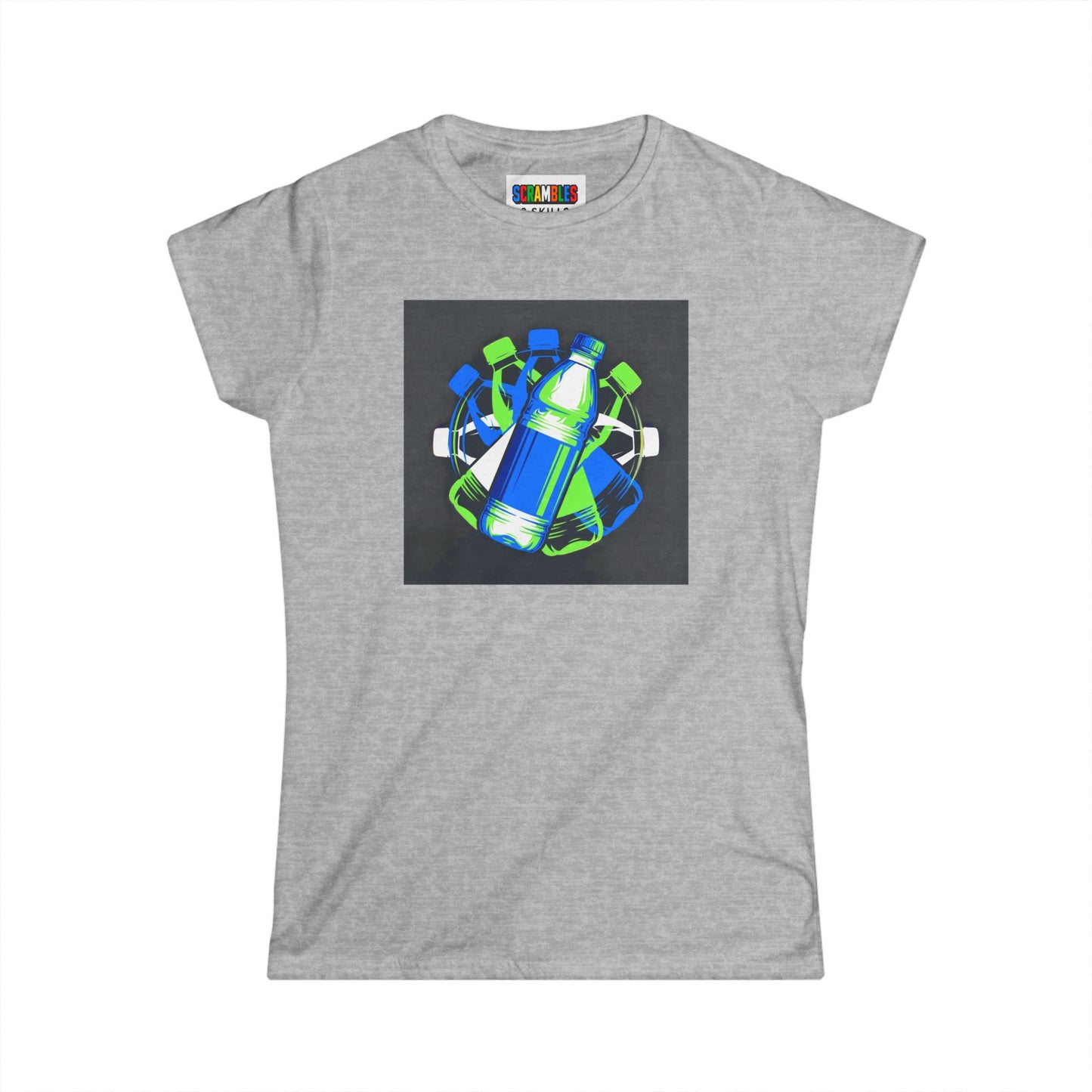 Neon Flip - Trick sShot Art  Women's Softstyle T-Shirt
