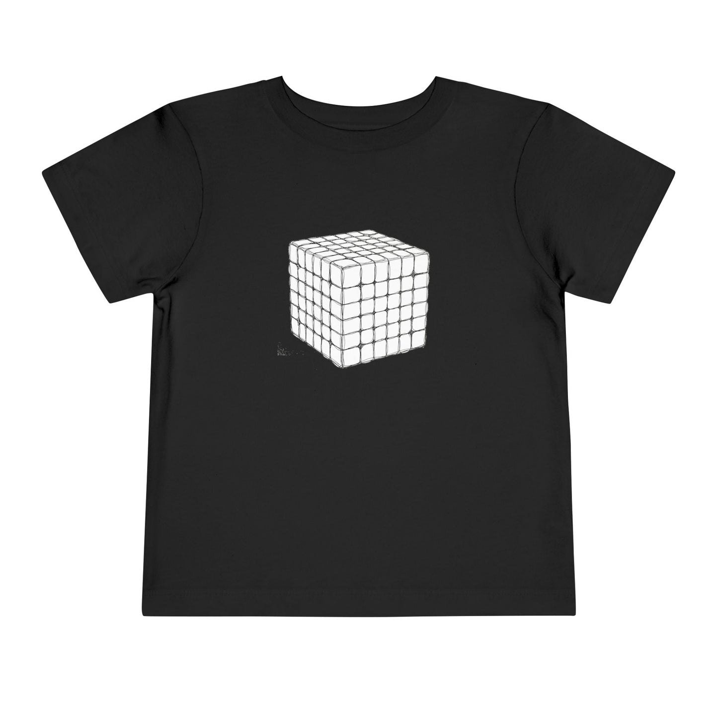 6x6 Doodle - Rubik's Cube Art  Toddler Short Sleeve T-Shirt
