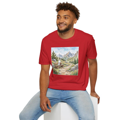 Mountain Watercolor Unisex Graphic Softstyle T-Shirt
