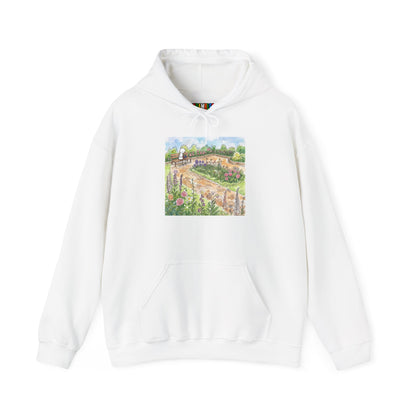 Garden Watercolor  Unisex Heavy Blend™ Hooded Sweatshirt