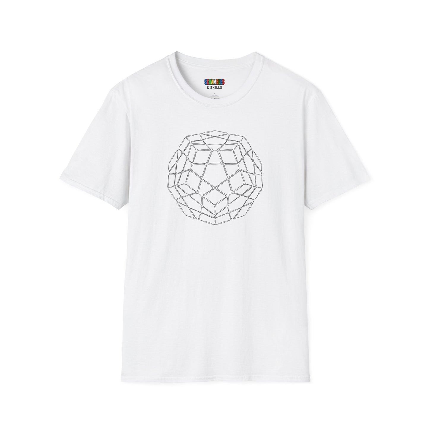 Megaminx Doodle - Rubik's Cube Art Unisex Graphic Softstyle T-Shirt