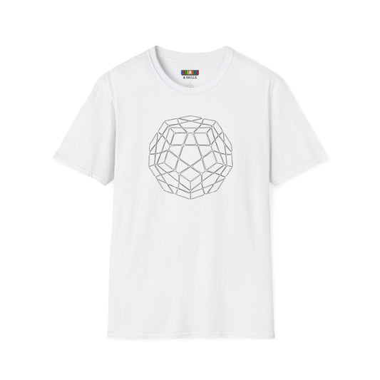 Megaminx Doodle - Rubik's Cube Art Unisex Graphic Softstyle T-Shirt