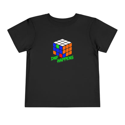 DNF Happens - Rubiks Cube Toddler Short Sleeve T-Shirt