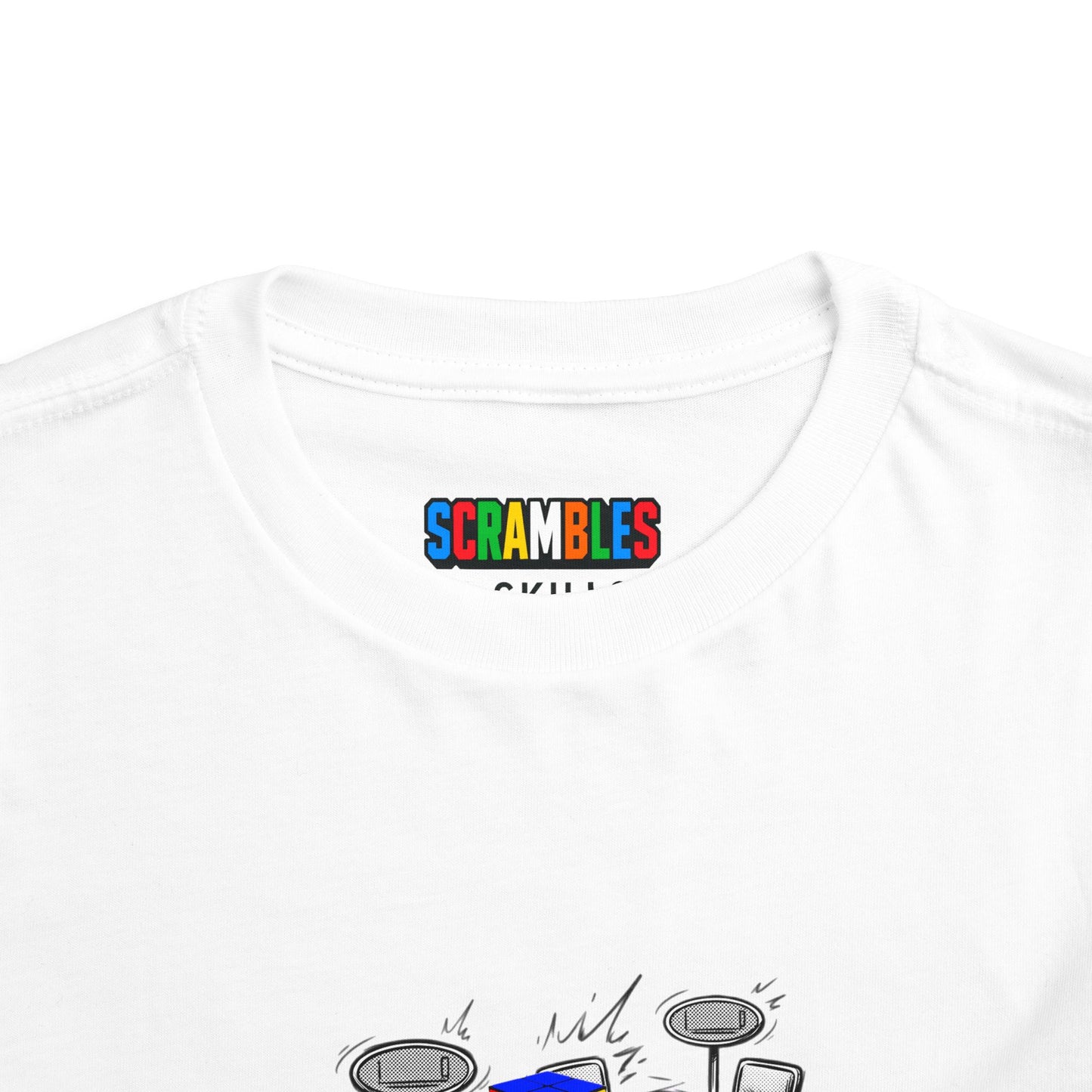 2x2 Comp Day - Rubik's Cube Art  Toddler Short Sleeve T-Shirt