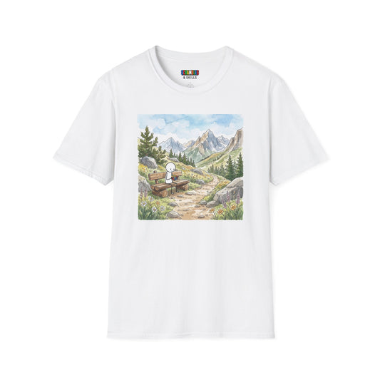 Mountain Watercolor Unisex Graphic Softstyle T-Shirt