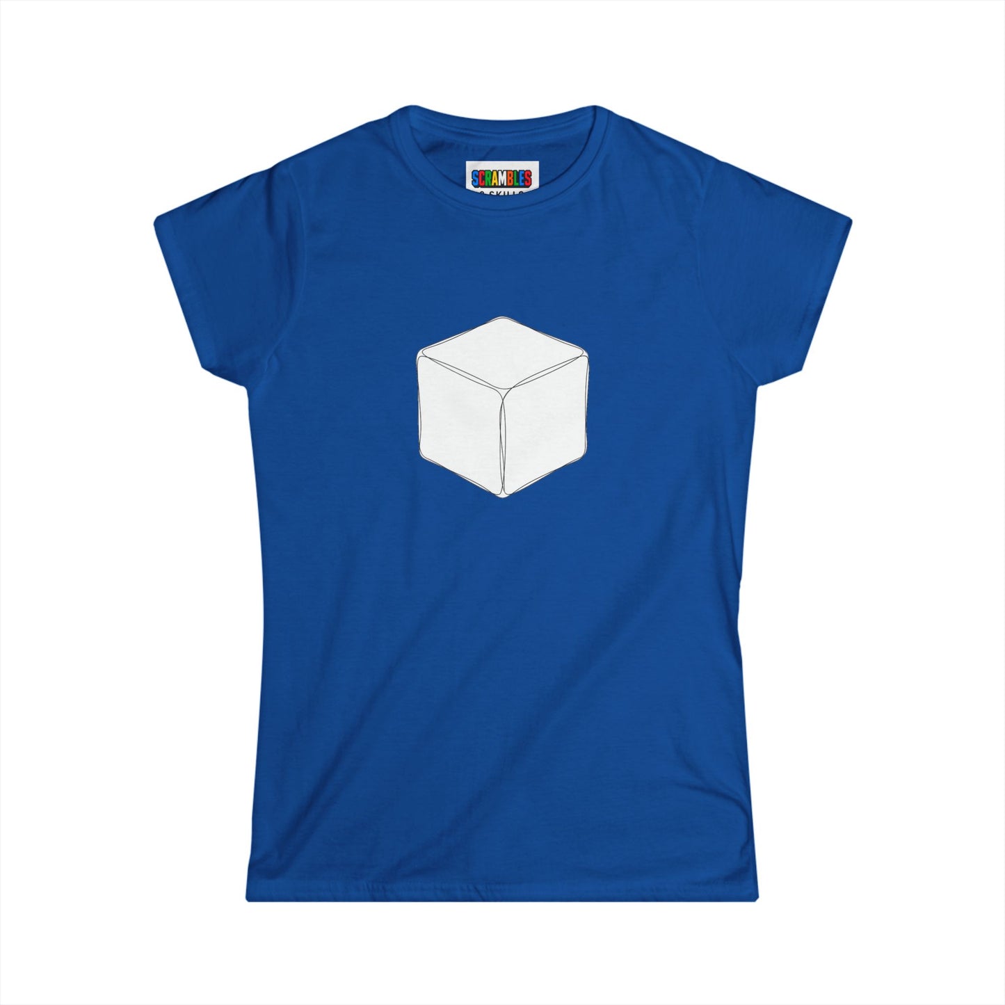1x1 Doodle - Rubik's Cube Art  Women's Softstyle T-Shirt