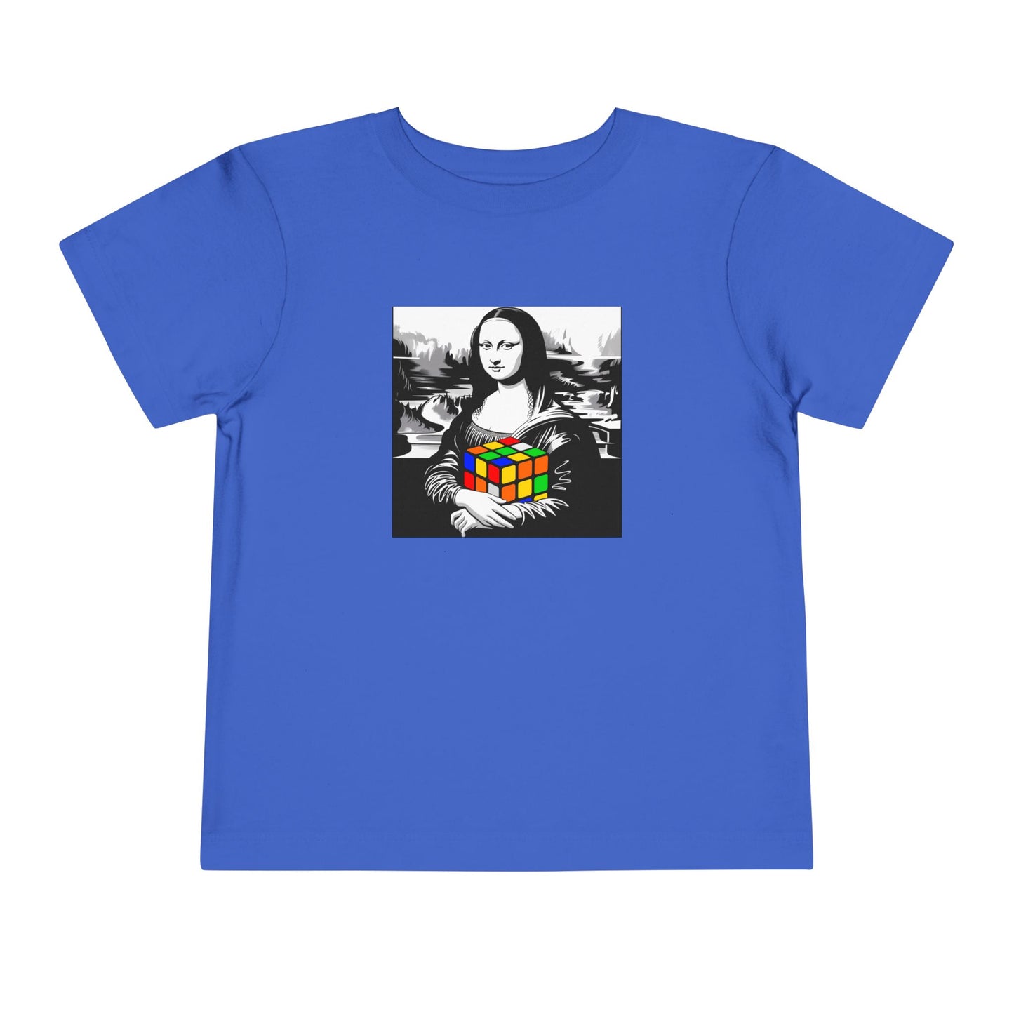 Mona Lisa Art  - Rubik's Cube Art Toddler Short Sleeve T-Shirt
