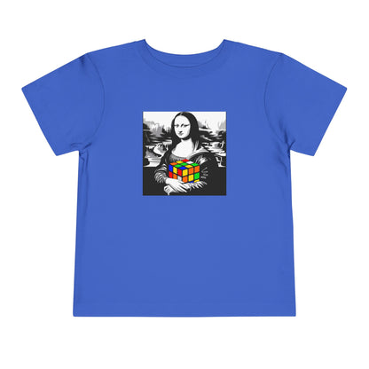 Mona Lisa Art  - Rubik's Cube Art Toddler Short Sleeve T-Shirt