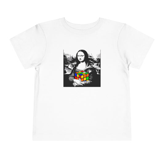 Mona Lisa Art  - Rubik's Cube Art Toddler Short Sleeve T-Shirt
