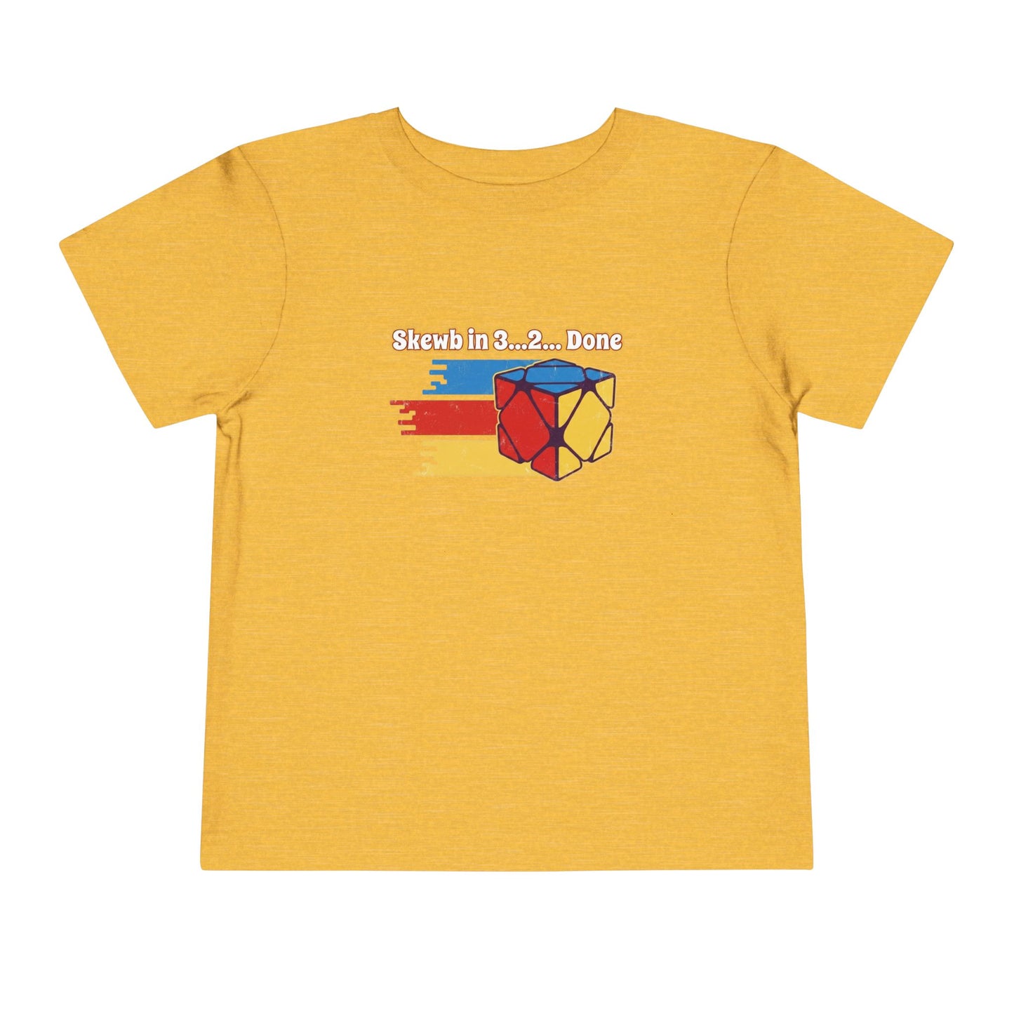 Skewb Done Rubiks Cube Art Toddler Short Sleeve T-Shirt