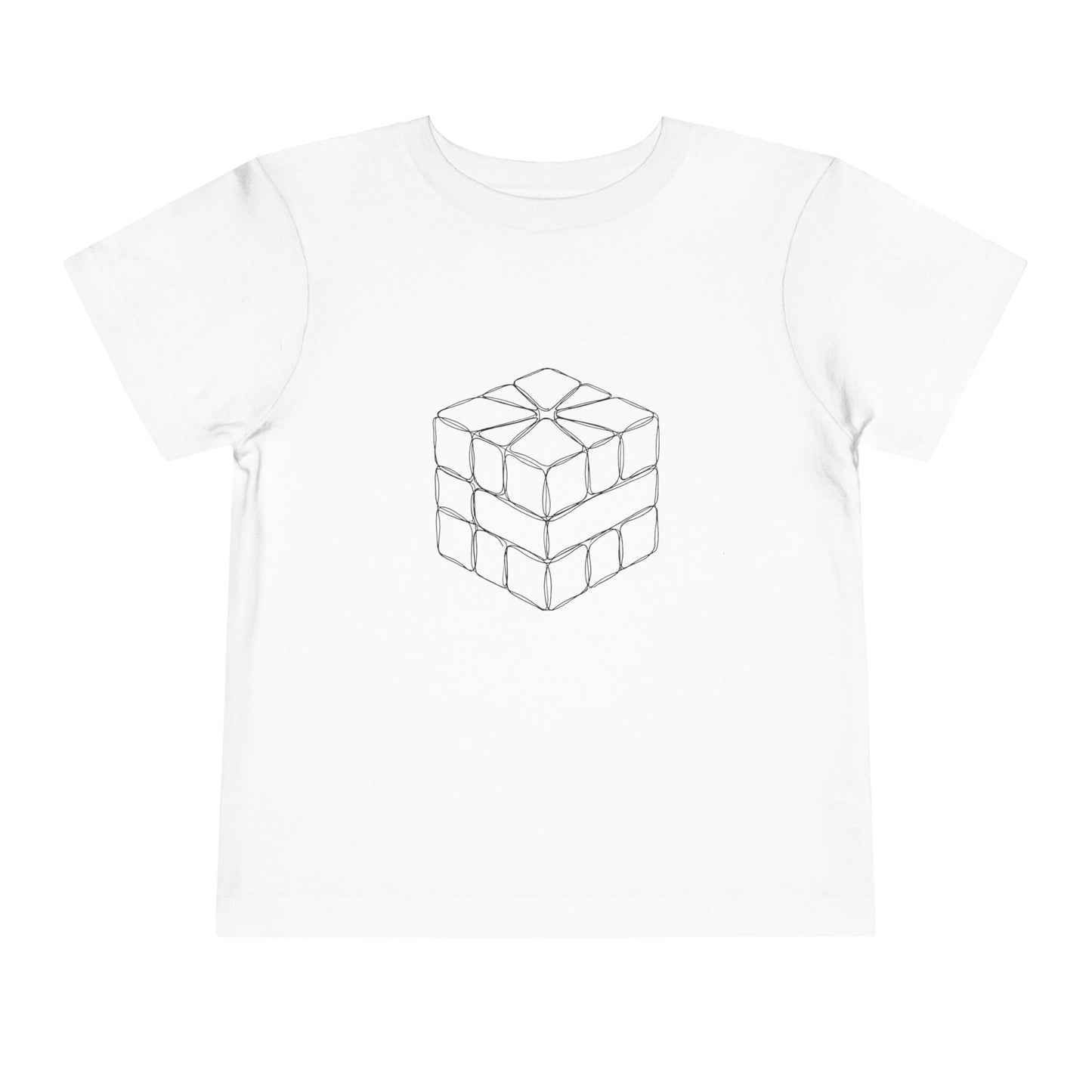 Square-1 Doodle - Rubik's Cube Art  Toddler Short Sleeve T-Shirt