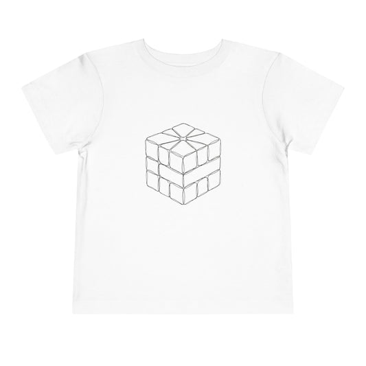 Square-1 Doodle - Rubik's Cube Art  Toddler Short Sleeve T-Shirt