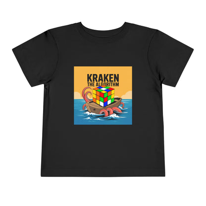 Kraken The Algorithim - Rubiks Cube Toddler Short Sleeve T-Shirt