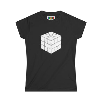 Square-1 Doodle  -Rubik's Cube Art Women's Softstyle T-Shirt