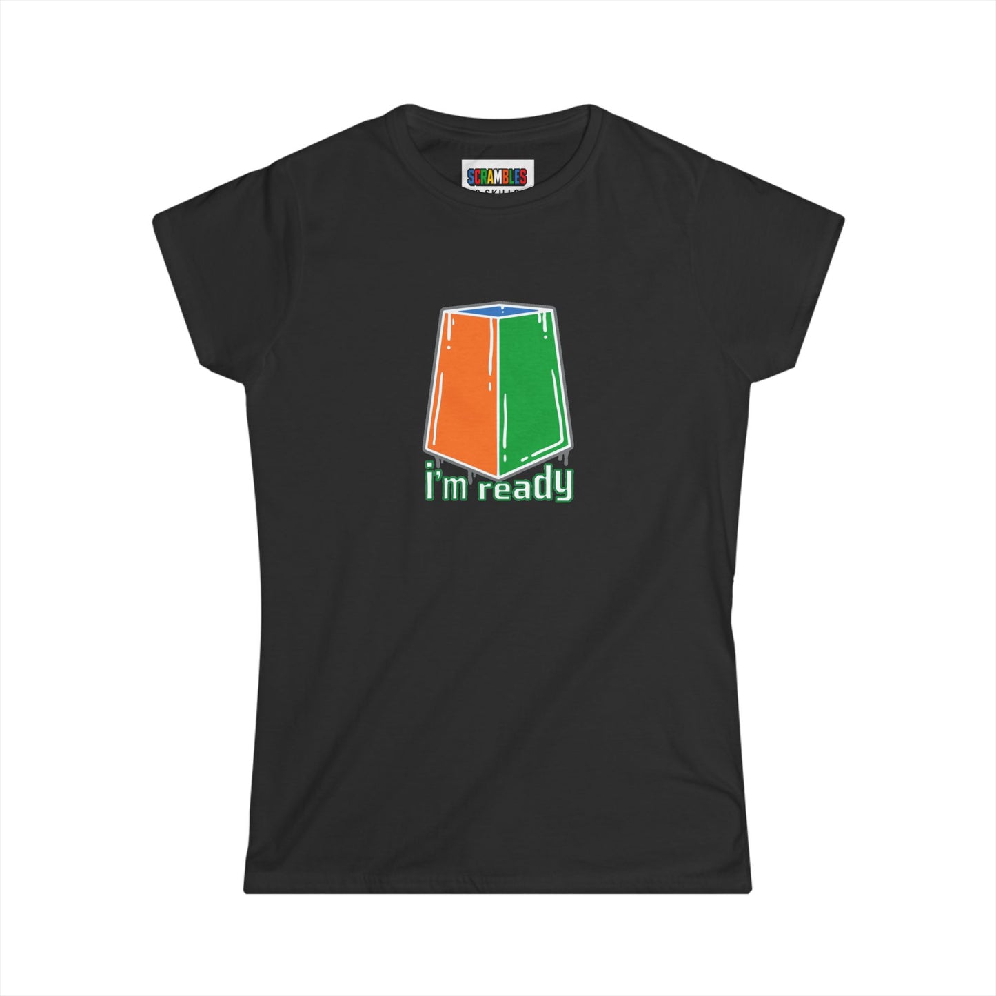 I'm Ready Rubiks Cube Art Women's Softstyle T-Shirt