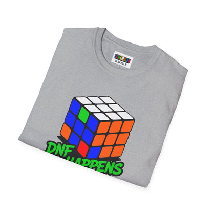 DNF Happens - Rubiks Cube Unisex Graphic Softstyle T-Shirt