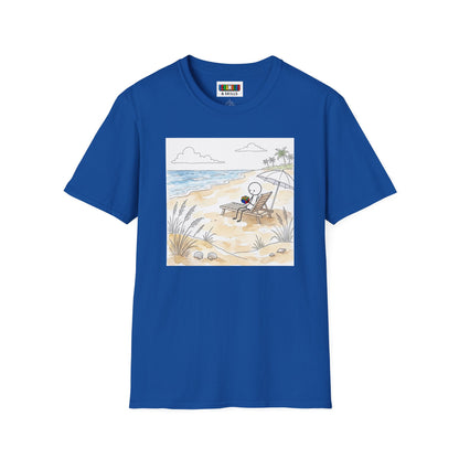 Beach Watercolor Unisex Graphic Softstyle T-Shirt