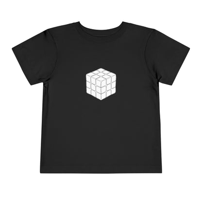 3x3 Doodle  - Rubik's Cube Art Toddler Short Sleeve T-Shirt