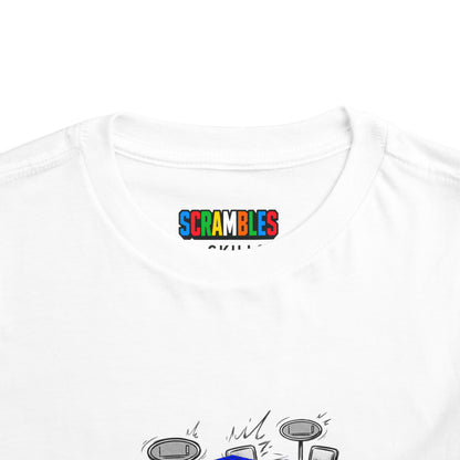 4x4 Comp Day - Rubik's Cube Art  Toddler Short Sleeve T-Shirt