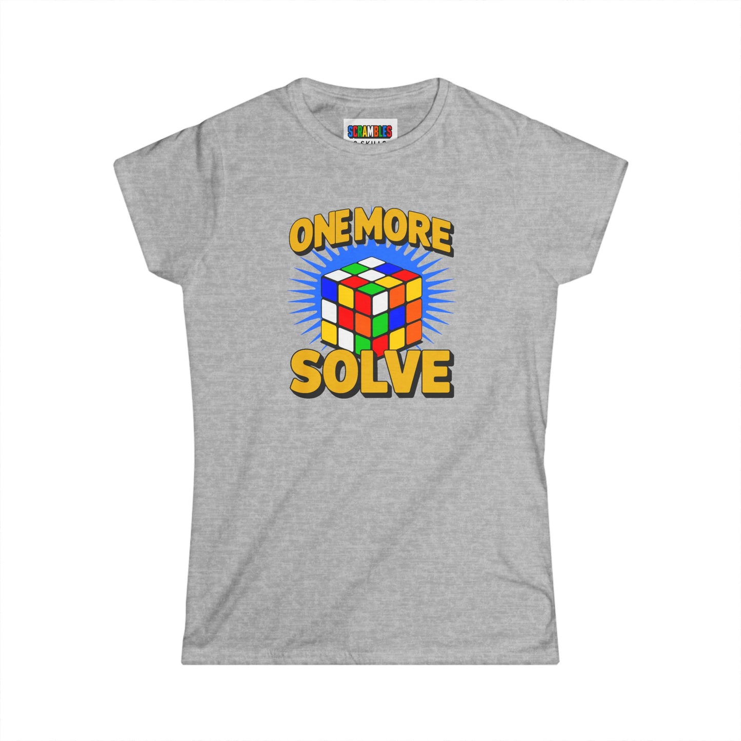 One More Solve - Rubiks Cube Women's Softstyle T-Shirt