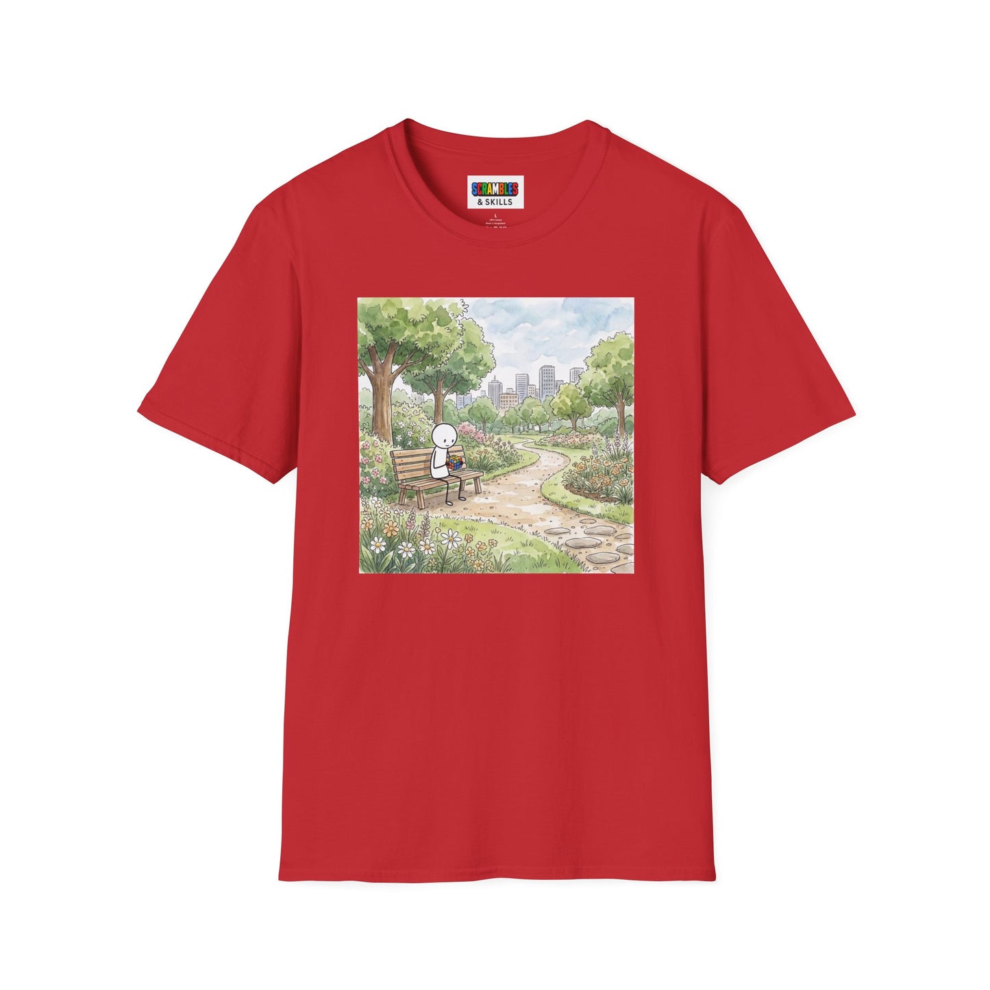 City Park Watercolor Unisex Graphic Softstyle T-Shirt