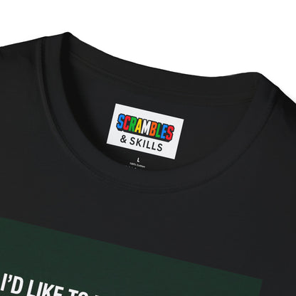 Square-1 - Vowel Unisex Graphic Softstyle T-Shirt