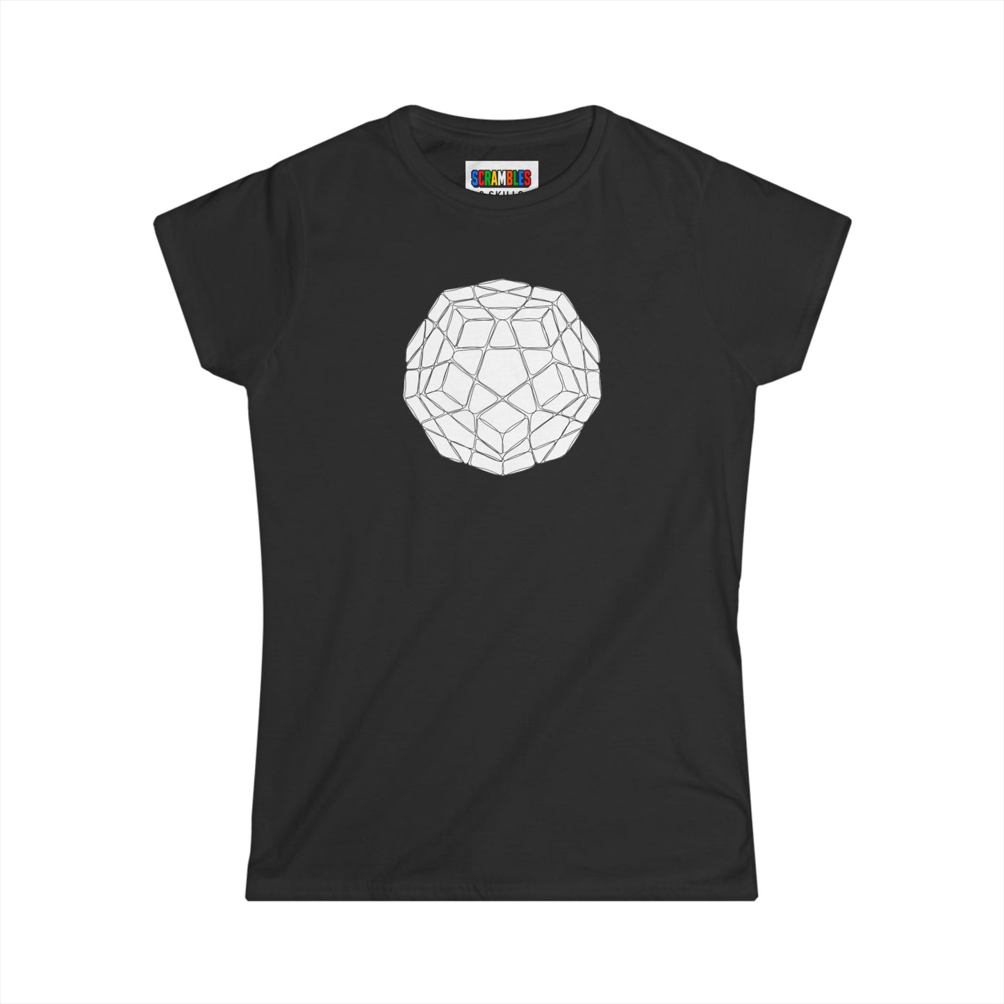 Megaminx Doodle - Rubik's Cube Art Women's Softstyle T-Shirt