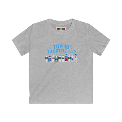 Top 10 to Bottle Flip Kids Softstyle Tee