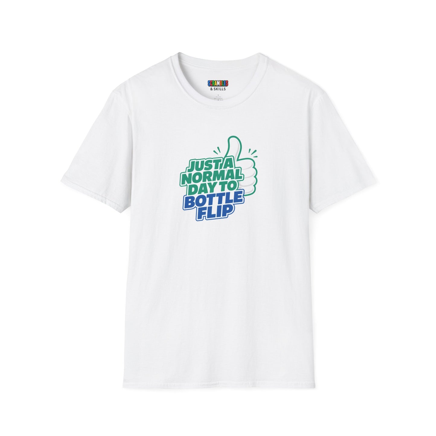 Just a Normal Day to Bottle Flip Unisex Graphic Softstyle T-Shirt