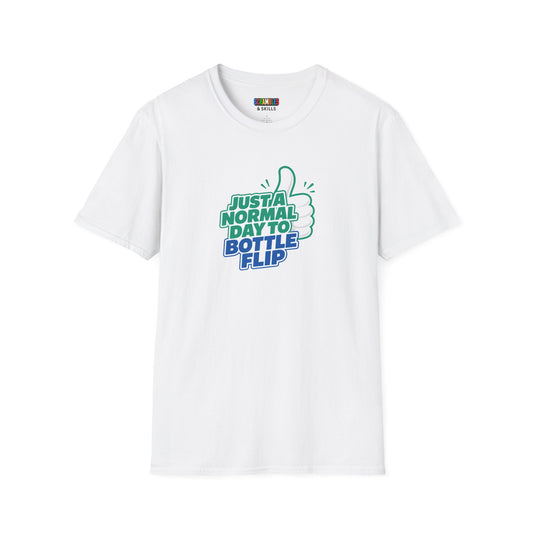 Just a Normal Day to Bottle Flip Unisex Graphic Softstyle T-Shirt