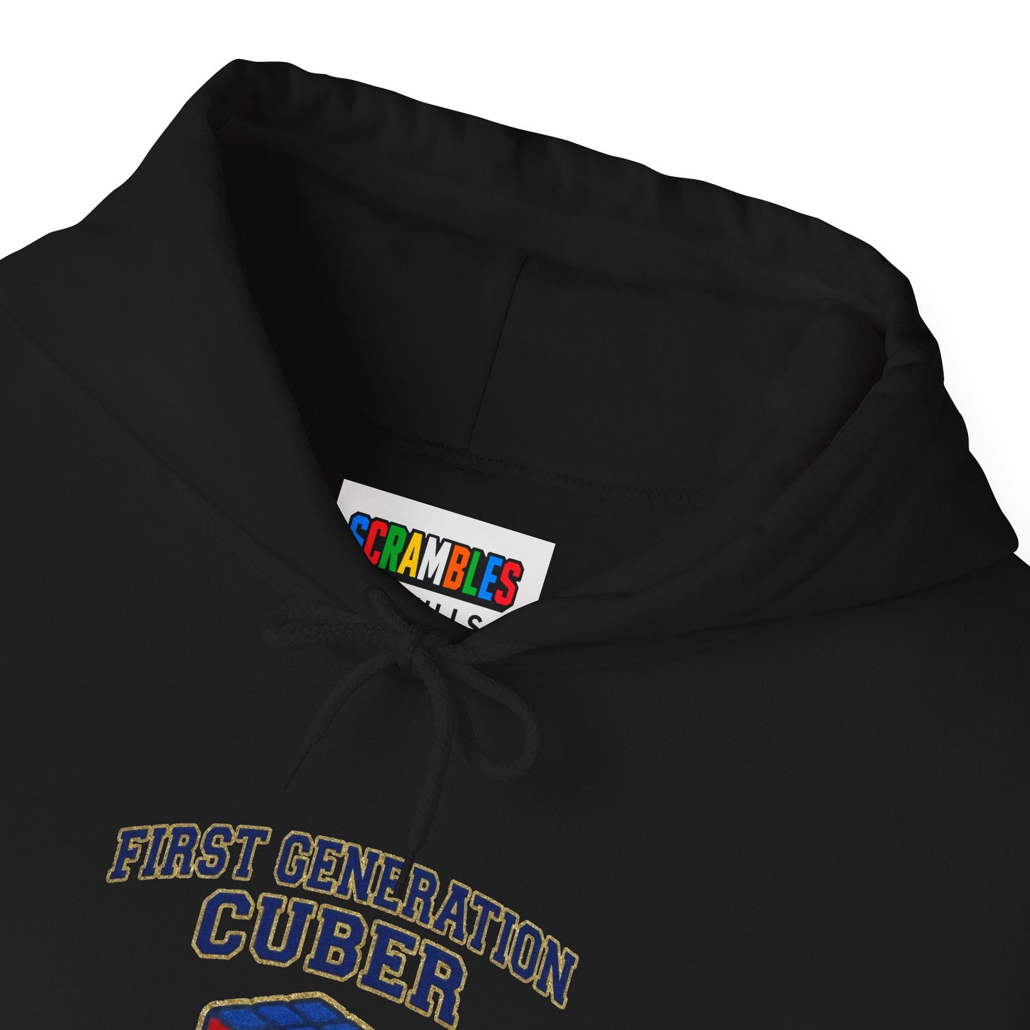 First Generation Cuber Rubiks Cube Art Unisex Heavy Blend™ Hooded Sweatshirt