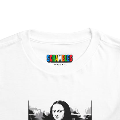 Mona Lisa Art  - Rubik's Cube Art Toddler Short Sleeve T-Shirt