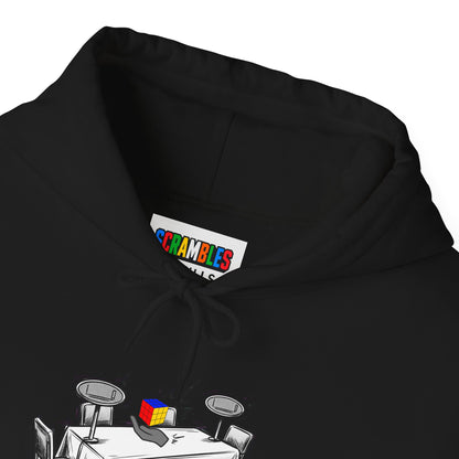 3x3 One-Handed Comp Day - Rubik's Cube Art Unisex Heavy Blend™ Hooded Sweatshirt