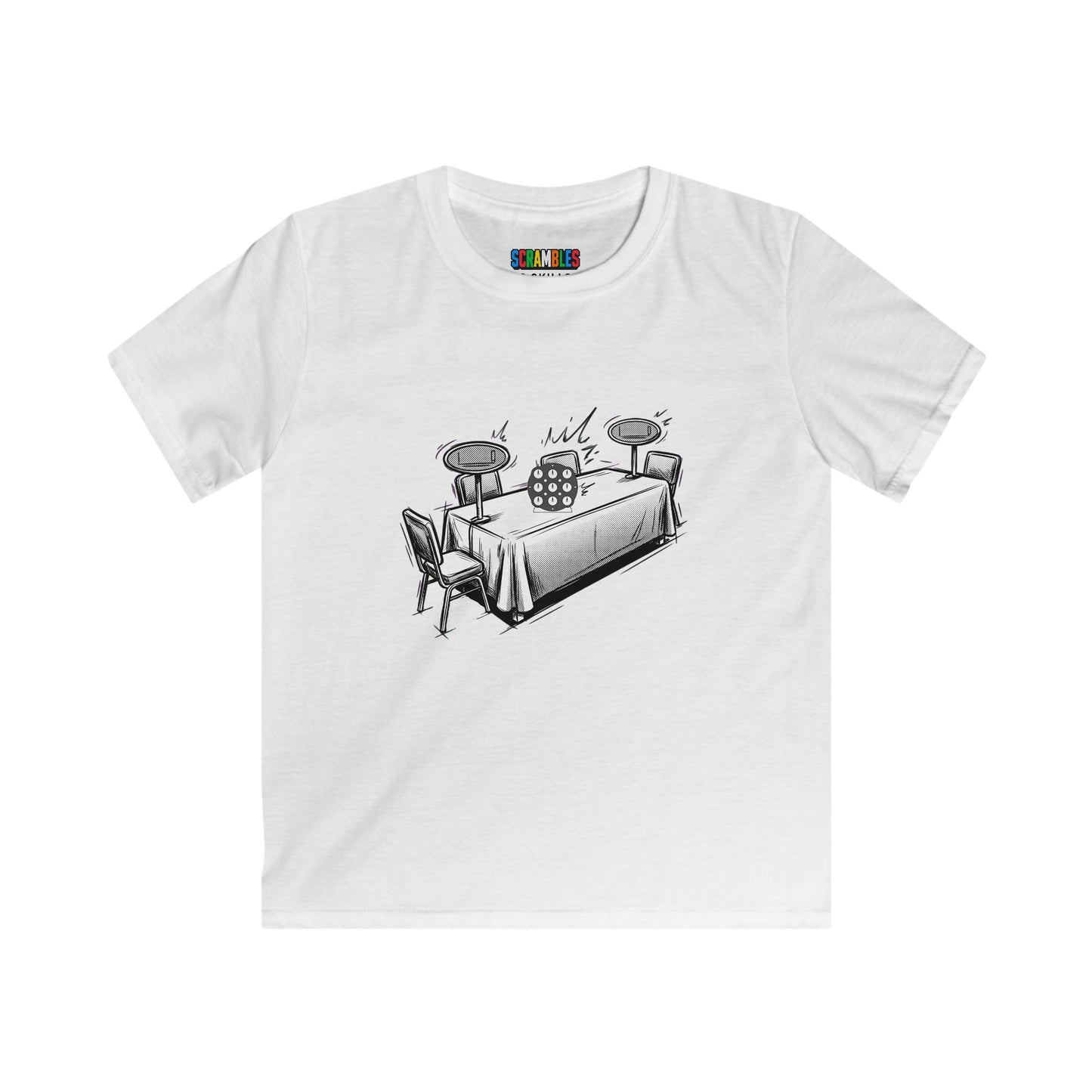 Clock Comp Day - Rubik's Cube Art  Kids Softstyle Tee